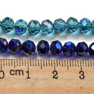 Electroplate Glass Beads Strands EGLA-A034-T6mm-I-1
