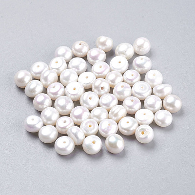 Grade AA Natural Cultured Freshwater Pearl Beads X-PEAR-D001-7.5-8-2AA-1
