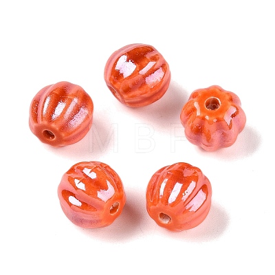 Handmade Pearlized Porcelain Beads PORC-G010-01H-1