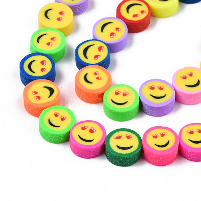 Handmade Polymer Clay Beads Strands CLAY-N008-058-1