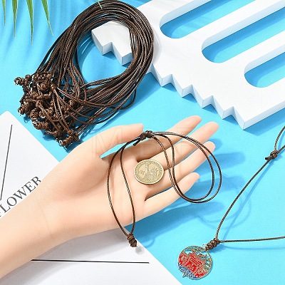 Korea Waxed Polyester Cord Adjustable Necklace Making NJEW-YW00001-1