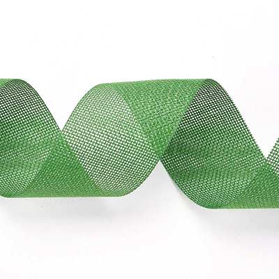 Polyester Imitation Linen Wrapping Ribbon OCOR-G007-01C-1