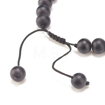 4Pcs 4 Style Natural Lava Rock & Mixed Stone Braided Bead Bracelets Set for Women BJEW-TA00115-1