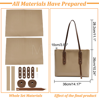 DIY Imitation Leather Women's Tote Bag Making Kit DIY-WH0409-77D-1
