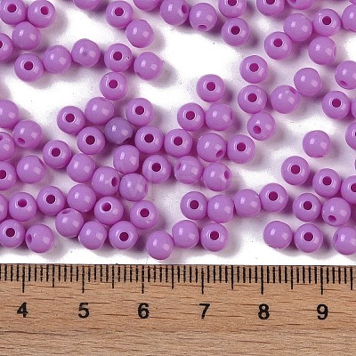 Opaque Acrylic Beads SACR-A007-01C-25-1