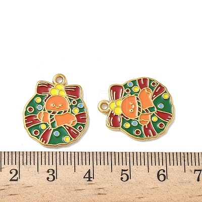 304 Stainless Steel Enamel Pendants STAS-L300-012G-05-1