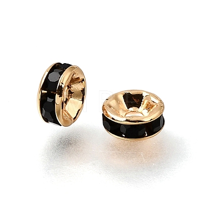 Brass Rhinestone Beads RB-K001-02G-03-1