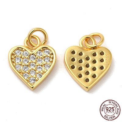 925 Sterling Silver Micro Pave Cubic Zirconia Charms STER-I010-41G-1