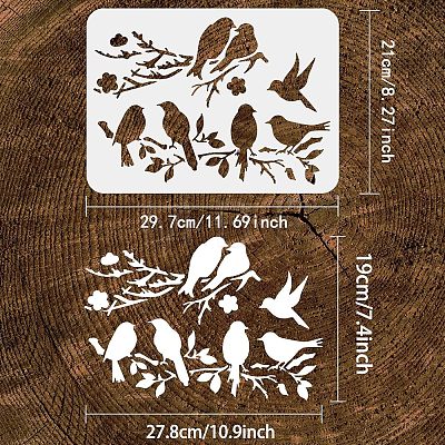 Large Plastic Reusable Drawing Painting Stencils Templates DIY-WH0202-469-1