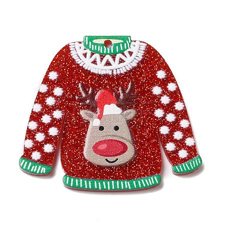 Christmas Themed Acrylic Pendants SACR-P022-03B-1