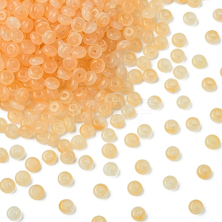 100G Baking Paint Imitation Jade Glass Beads DGLA-YW0001-54J-1