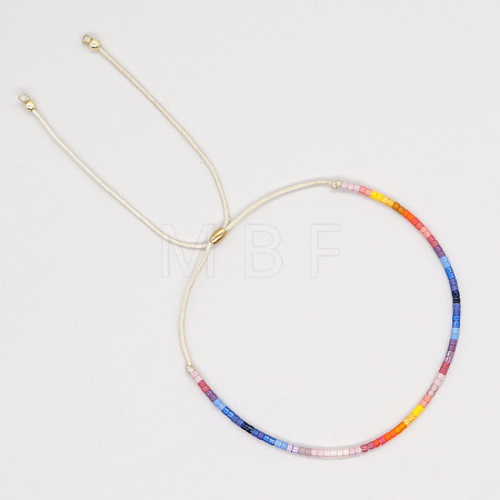 Adjustable Plastic Beaded Slider Bracelets YS6543-3-1
