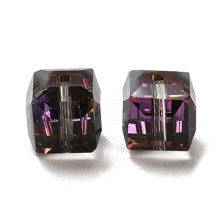 Electorplated Glass Beads EGLA-E006-2C-1