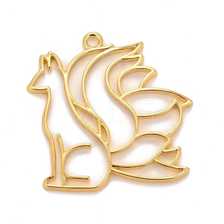 Alloy Open Back Bezel Pendants X-PALLOY-F280-03G-1