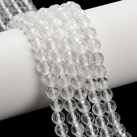 Natural Quartz Crystal Beads Strands G-C280-B14-6mm-1