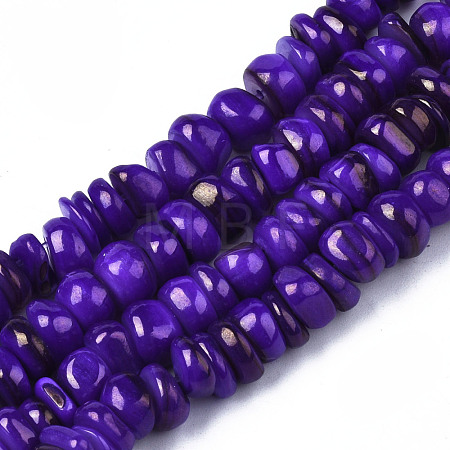 Natural Trochid Shell/Trochus Shell Beads Strands SHEL-S258-081-B02-1