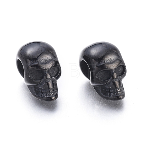 Halloween Ion Plating(IP) 304 Stainless Steel European Beads X-STAS-F243-43B-1