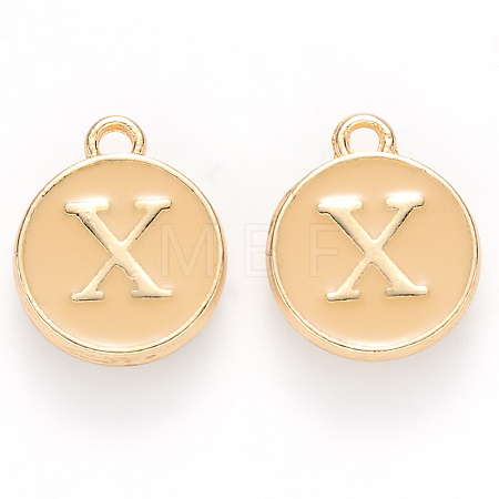 Golden Plated Alloy Enamel Charms ENAM-S118-06X-1