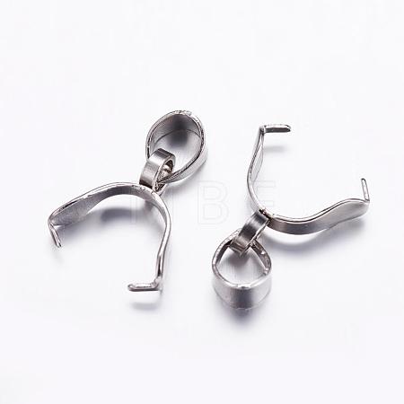 Tarnish Resistant 304 Stainless Steel Pinch Bails STAS-K146-090-3x15-1
