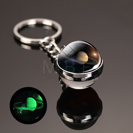Luminous Glass Pendant Keychain LUMI-PW0001-206I-1