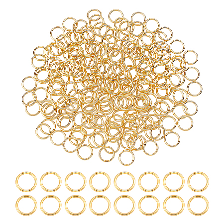 200Pcs 304 Stainless Steel Open Jump Rings STAS-ME0003-46-1