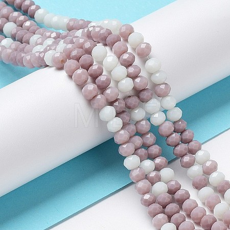 Glass Beads Strands EGLA-A034-M4mm-07-1