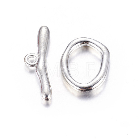 Alloy Toggle Clasps PALLOY-G014-S-1