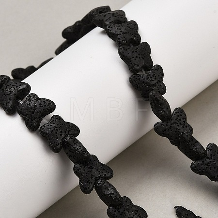 Natural Lava Rock Beads Strands G-G347-02N-1
