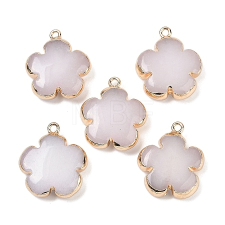 Natural White Jade Pendants G-P566-01G-14-1