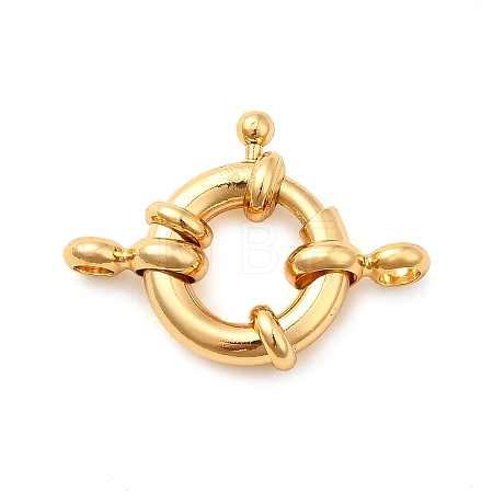 Brass Spring Ring Clasps KK-D407-01G-C-1