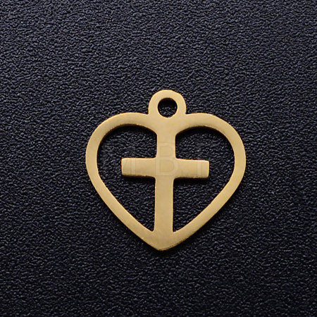 201 Stainless Steel Hollow Charms STAS-Q201-JN318-2-1