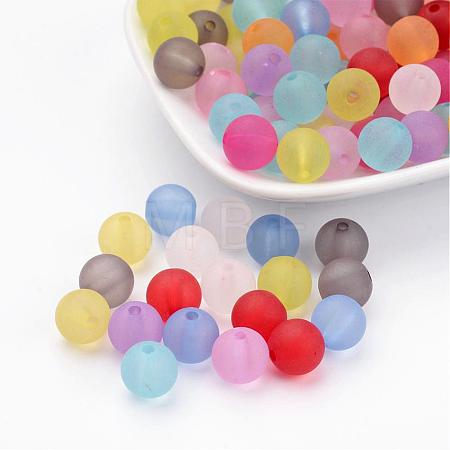 Transparent Acrylic Ball Beads FACR-R021-10mm-M-1