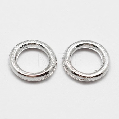 Alloy Soldered Closed Jump Rings X-PALLOY-P119-04P-1