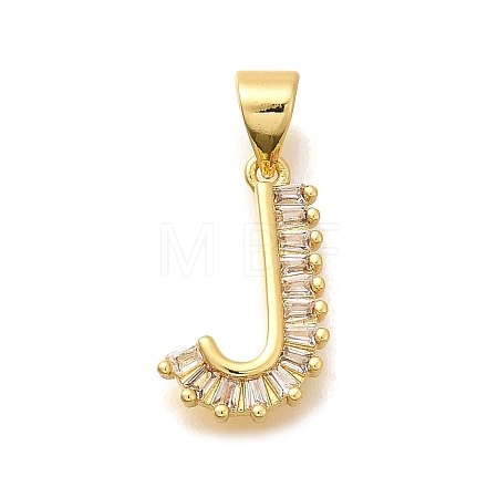 Rack Plating Brass Micro Pave Cubic Zirconia Pendants KK-L226-100G-J-1