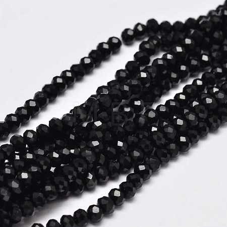 Faceted Rondelle Glass Beads Strands X-GLAA-I033-3mm-07-1