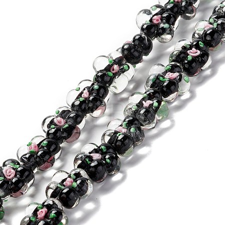 Handmade Lampwork Beads Strands LAMP-D015-08D-1