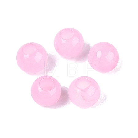Natural White Jade European Beads G-Q607-01A-16-1