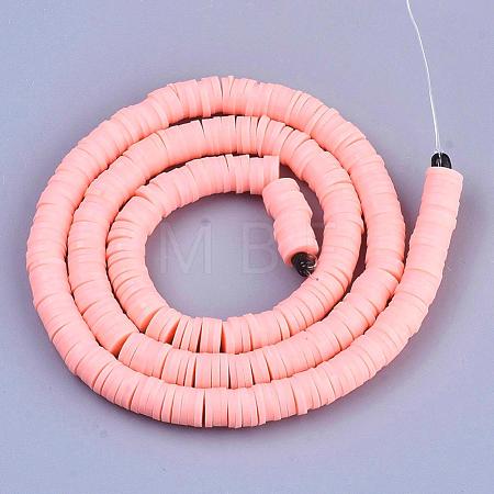 Handmade Polymer Clay Beads X-CLAY-R067-6.0mm-18-1