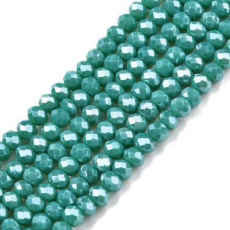 Electroplate Glass Beads Strands EGLA-A044-P2mm-A31-1