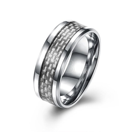 Men's Stainless Steel Finger Rings RJEW-BB27567-A-9-1