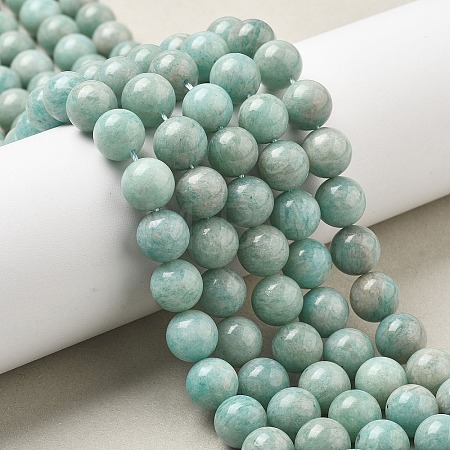 Natural Amazonite Beads Strands G-L618-A01-10mm-1