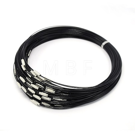 201 Stainless Steel Wire Necklace Cord TWIR-SW001-1-1