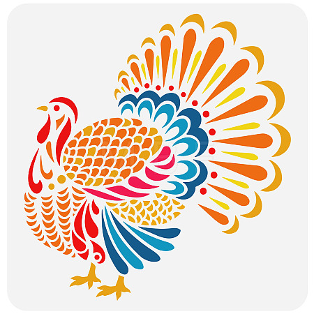 PET Hollow Out Drawing Painting Stencils DIY-WH0391-0435-1