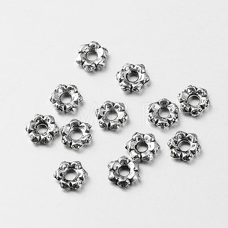 Tibetan Style Alloy Flower Spacer Beads LS-X-TIBEB-O004-19-1