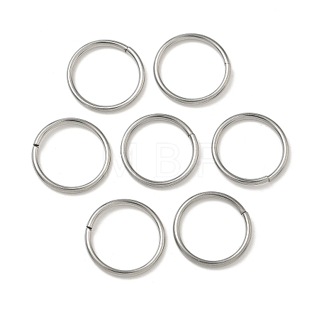 Tarnish Resistant 304 Stainless Steel Open Jump Rings STAS-J013-14xx1.2mm-01-1