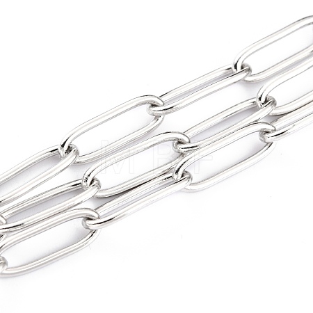 Tarnish Resistant 304 Stainless Steel Paperclip Chains CHS-H031-02P-1
