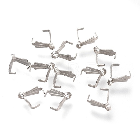 Tarnish Resistant 304 Stainless Steel Ice Pick Pinch Bails STAS-F263-01B-P-1