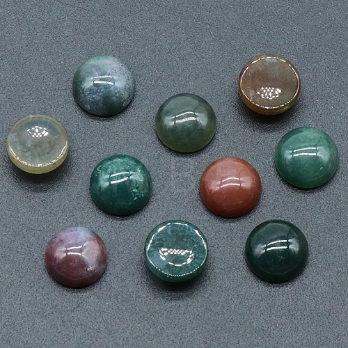 Natural Indian Agate Cabochons PW-WG51238-06-1