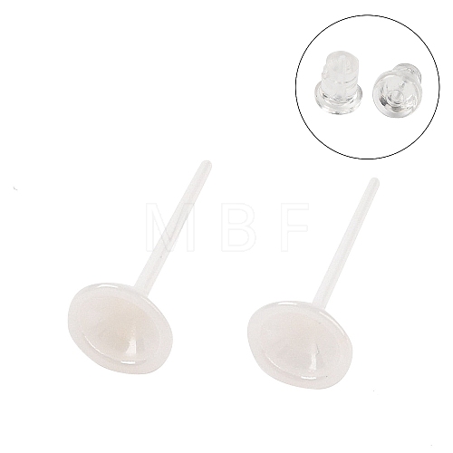 Hypoallergenic Bioceramics Zirconia Ceramic Stud Earrings EJEW-C111-03C-1