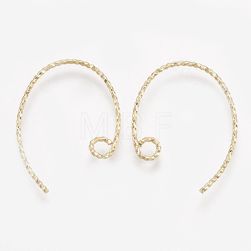 Brass Earring Hooks X-KK-S348-032-1